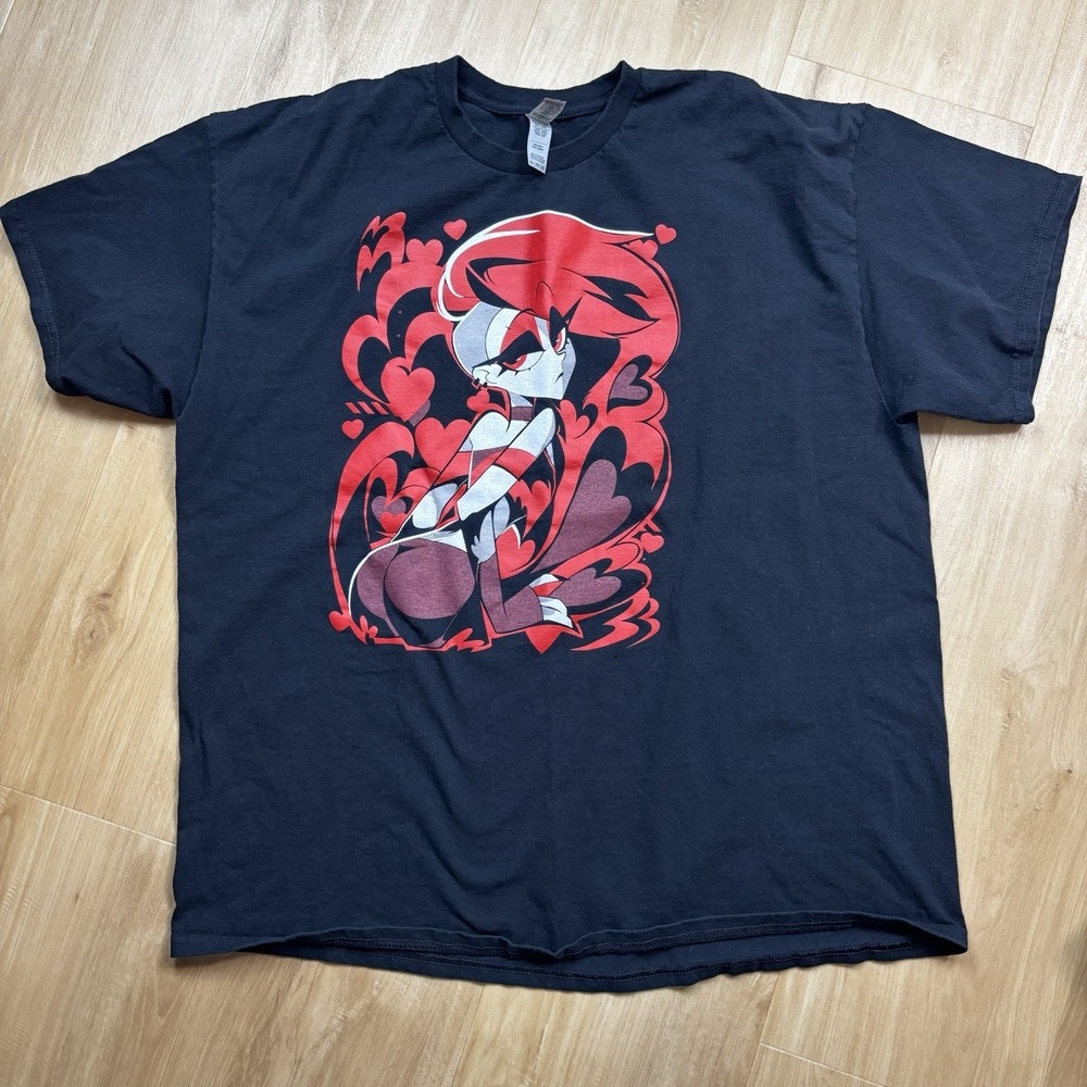 Verosika Helluva Boss Valentines Limited Edition Adult 2XL T-Shirt Gildan